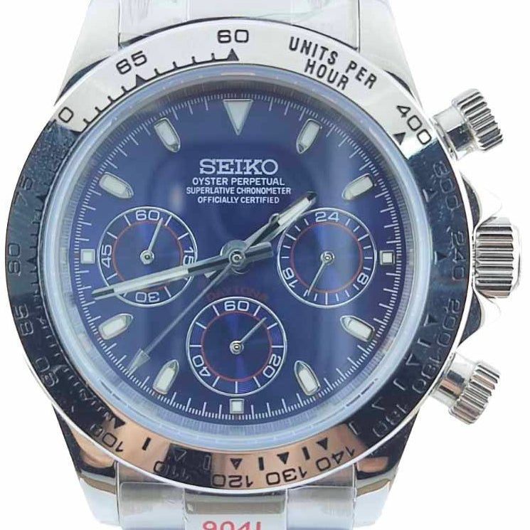 SEIKO MOD デイトナ ブルーダイアル
