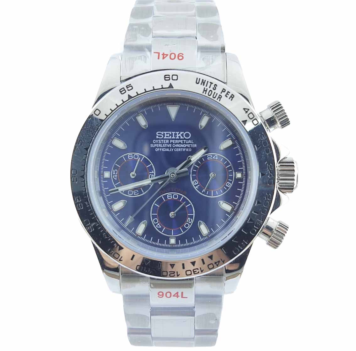 SEIKO MOD デイトナ ブルーダイアル