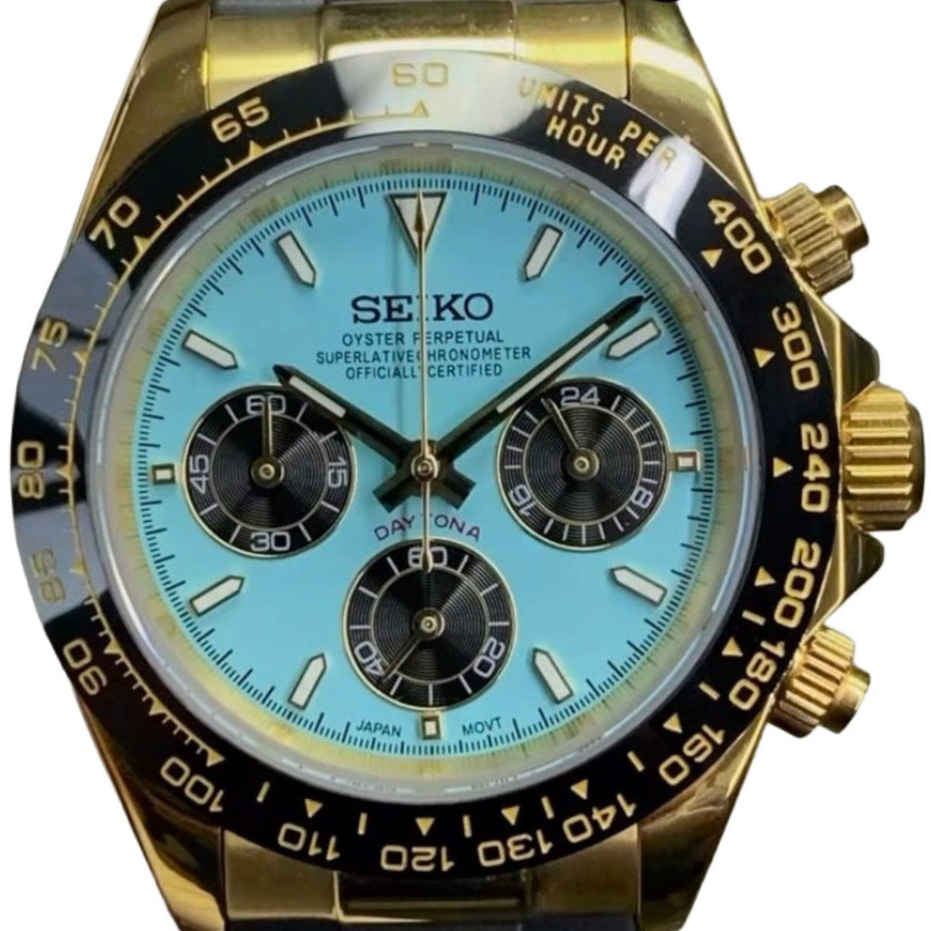 SEIKO MOD デイトナ ターコイズブルー
