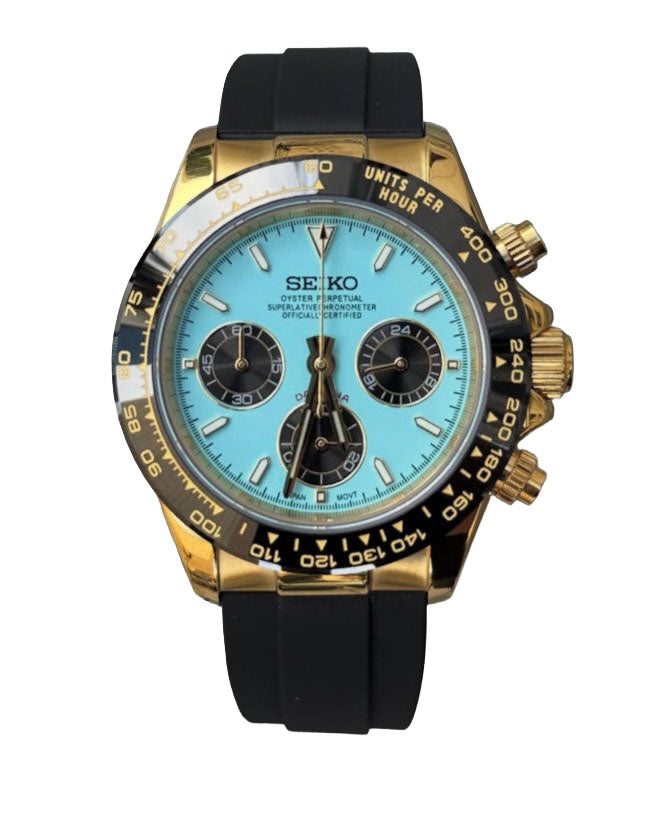 SEIKO MOD デイトナ ターコイズブルー